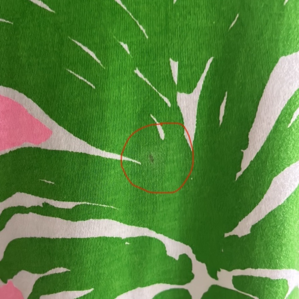 Lilly Pulitzer Loren Pink Green Pink Pout Flamenco Pineapple Knit Mini Dress - S - Picture 12 of 16